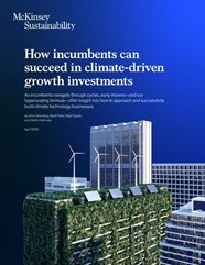 Net Zero Climate driven Investments Rise McKinsey